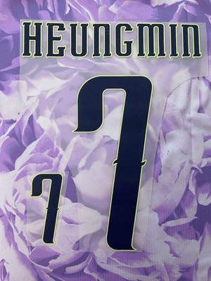 2026 South Korea World Cup #7 SON Player AWAY Soccer Name & Number set