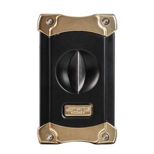 3-in-1 Zigarrenschneider V-Cut Punch Stand Tragbar Schwarz Gold Geschenkbox