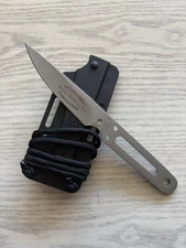 Discontinued CRKT Ed Halligan Stiff KISS Fixed Blade Knife With Sheath 2350