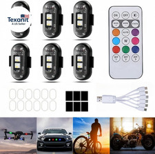 6PCS Wireless LED Strobe Lights with Remote Control, Wireless LED Warning Lights