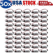   50X ER17500V PLC Battery 3.6V 2700mAh with black Plug for TOSHIBA CNC Machine