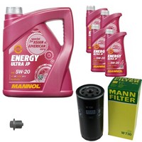 MANN-FILTER Inspektionspakete Mannol 9 L Energy 5W-20 FüR Porsche 928