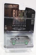 2021 '21 FORD BRONCO WILDTRAK CHASE BLACK BANDIT R25 GREENLIGHT GL DIECAST 2021