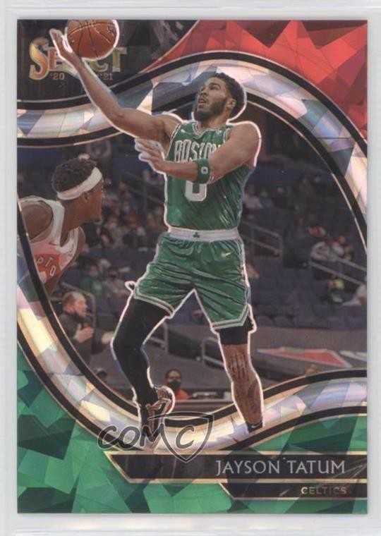 2020 Panini Select Courtside Red White Green Cracked Ice Prizm Jayson Tatum 0y5