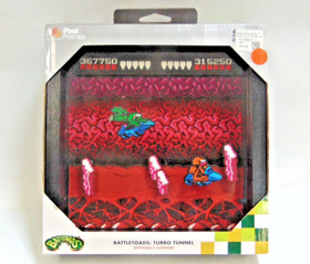 PIXEL FRAMES BATTLETOADS NES TURBO TUNNEL 9X9 SHADOW BOX ART OFFICIALLY LICENSED