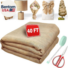 40 X 40 Feet Burlap Roll Multipurpose Burlap Tree Wrap High Density Jute Fiber,