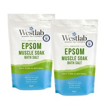 Image of Westlab Reviving Epsom Salt, 1kg (Pack of 2) 1 kg 2), White