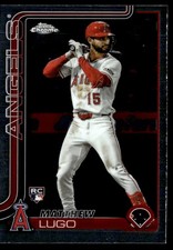MATTHEW LUGO 2025 TOPPS CHROME UPDATE RC LOS ANGELES ANGELS #USC166