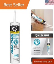 Alex Plus Acrylic Latex Caulk, White, 10.1 Oz 7079818152