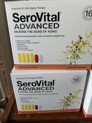 SeroVital Advanced Dietary Supplement 120 Capsules + 60 Tablets EXP 1/27 SEALED
