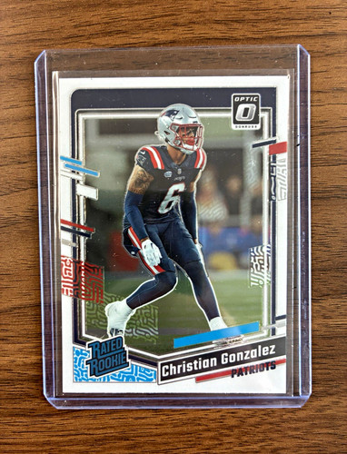 Panini 2023 Donruss Optic Rated Rookie Christian Gonzalez Patriots #274