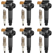 6*Ignition Coil & Spark Plug Pack For Ford Police F150 Transit Ecoboost 3.5L V6