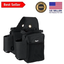 Versatile Saddle Bag with Adjustable Straps & Zipper Closure for Equestrian Gear