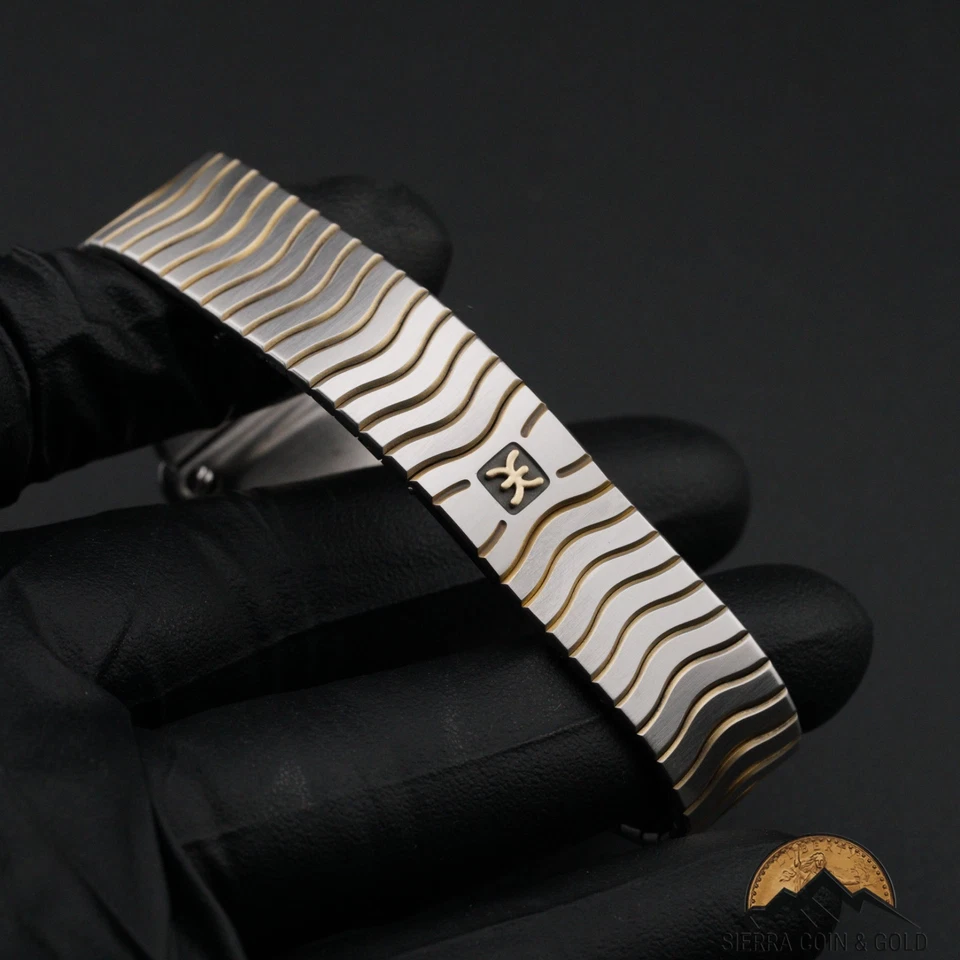 Ebel Sports Classic Wave 183903 Date 18k Gold Stainless Steel 34MM Unisex Watch - Image 3 of 4