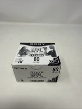 Sealed NIB SONY DVC 80 Minute 5-Pack DVM80 LP 120 Digital Video Cassette