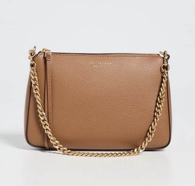 Tory Burch NWT Perry Small Shoulder Bag In Autumn Brown