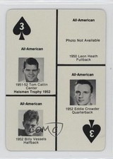 1982 Oklahoma Sooners Playing Cards Tom Catlin Billy Vessels Eddie Crowder 0q3