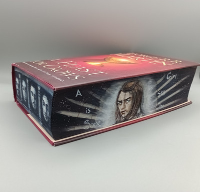 A Feast For Crows Handpainted Fore Edge Painting George R. R. Martin Arya