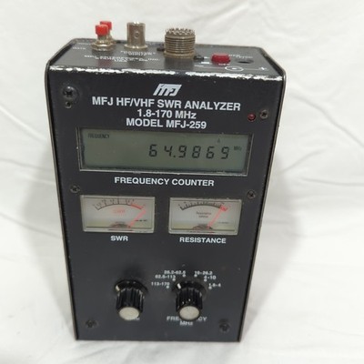 WORKING MFJ-259 HF/VHF SWR Analyzer 1.8-170 MHz Antenna Tester
