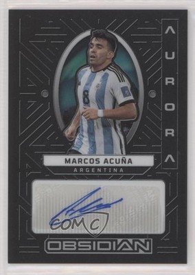 2022-23 Panini Obsidian Aurora 28/199 Marcos Acuna Acuña #AA-MAA Auto 02le