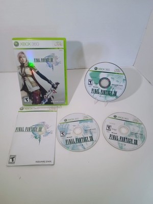 Final Fantasy XIII (Microsoft Xbox 360, 2010) Complete In Box (tested) All Discs