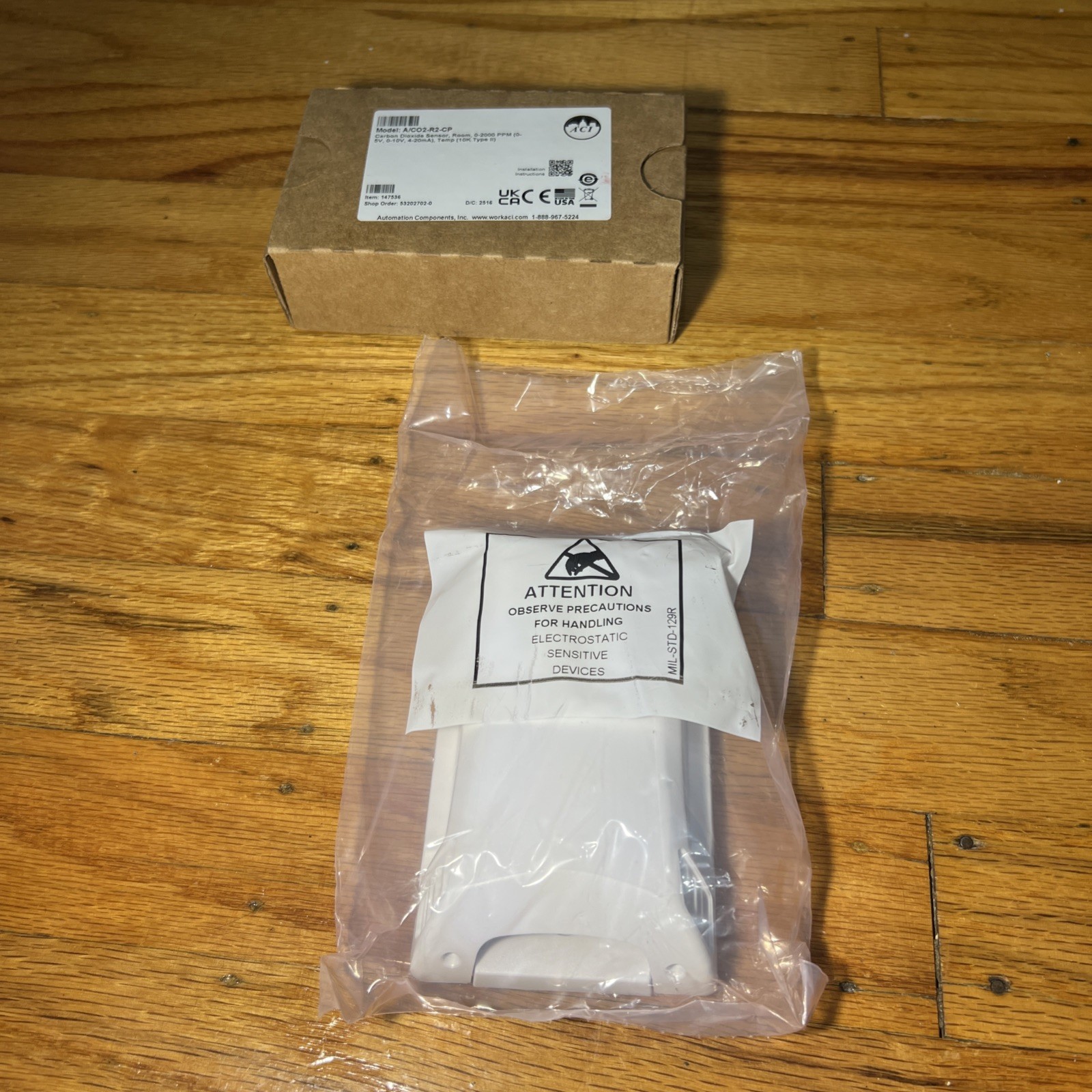AUTOMATION COMPONENTS INC A/CO2-R2-CP / ACO2R2CP Carbon Dioxide Sensor - NEW