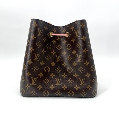 LV Louis Vuitton Monogram Neonoe MM Pink,Rose Poudre,Canvas Bucket
