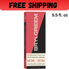 Brylcreem 3-in-1 Original High Shine Men's Hair Cream for Styling - 5.5 Ounce