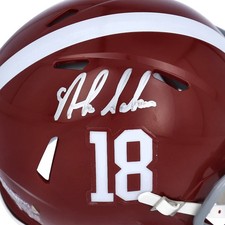 Nick Saban Signed Alabama Crimson Tide Mini Helmet Steiner Auth NCAA