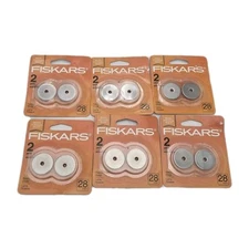 Fiskars 28mm Rotary Blade 6 Packs Of 2pcs 12 Total Pieces 