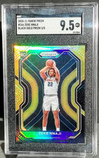 /5 Zeke Nnaji ROOKIE SGC 9.5 2020-21 Prizm BLACK GOLD 266 Denver Nuggets RC HOLO