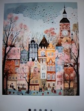 Stamped Cross Stitch Streetscape 11ct 30x40cm 29 Colors Project Bag DIY