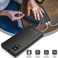 9000000mAh Portable Power Bank 3 USB External Battery Charger For Cell Phone