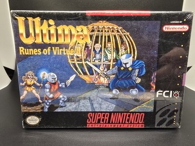 Ultima Runes Of Virtue II 2 Brand New Sealed SNES Super Nintendo  
