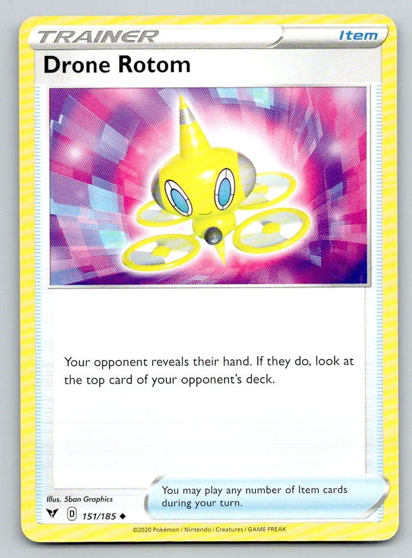 Pokemon Drone Rotom Vivid Voltage VIV UC 151/185 LP
