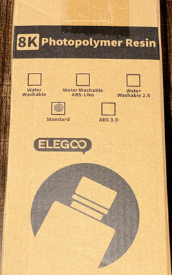 ELEGOO 8K Water Washable ABS-Like 3.0 Photopolymer Resin, Red Clay