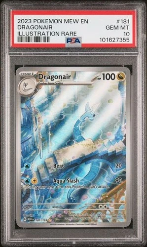 PSA 10 Dragonair 181/165 Scarlet & Violet 151 English Illustration Rare Pokémon