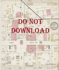 COPY 1885 Historical  MAP  Henderson  TEXAS  16" X 20"  VERY DETAILED Full Color