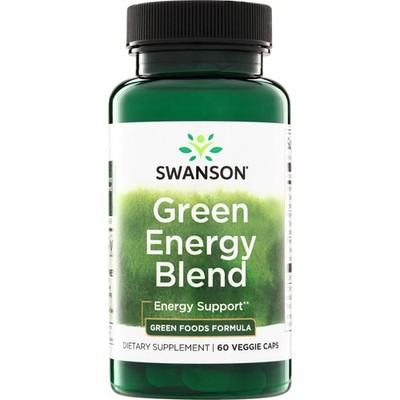 Swanson Green Energy Blend 60 Veggie Capsules