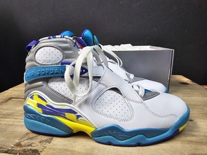 Air Jordan 8 White Aqua | eBay