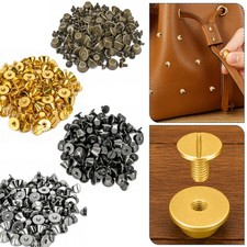 Punk Spike Studs Screw Back Rivets Mushroom 10mm 15mm For Leather Craft Bags
