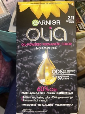 Garnier Olia Oil-Powered Permanent Color - 2.11 Platinum Black Sealed