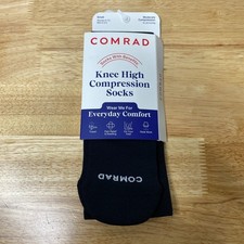 Comrad Unisex Knee High 15-20 mmHg Compression Socks Small W 4-7.5 M 3-5.5 NWT