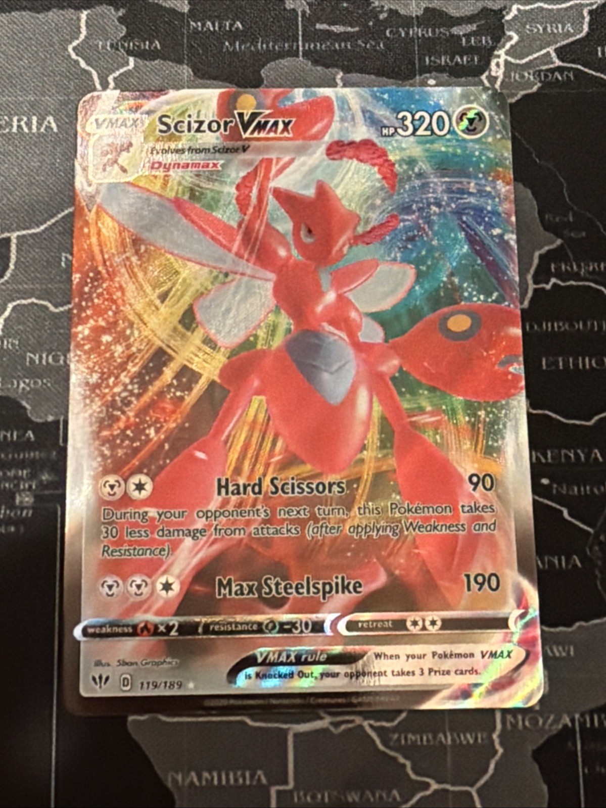Scizor VMAX 119/189 Darkness Ablaze Ultra Rare Pokemon NM/M