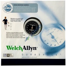 Welch Allyn DuraShock Aneroid Sphygmomanometer 1-Tube Pocket Adult Size 11 Cuff