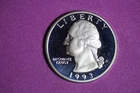 ESTATE FIND 1993 S PROOF SILVER WASHINGTON QUARTER #K58757