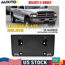 For Dodge Ram 2500 1994-2002 Front License Plate Bracket Black 55295455AE 1-10X