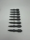 1983 GI JOE 3.75” - WOLVERINE MISSILES (x8) Vintage Grey