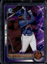 Simon Juan 2022 Bowman Chrome Sapphire #BDC-52 Purple /10