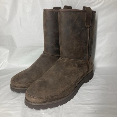 Men s 11 UGG Courtland Weather Brown Waterproof Vibram Leather Boots 1112370